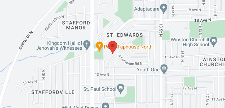 map of 1417 ST ANDREW Road N